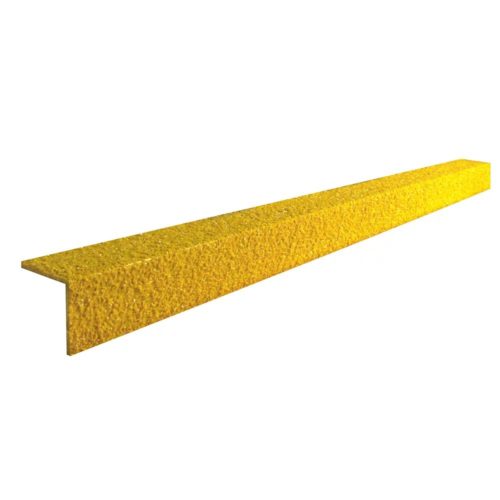 osłona krawędzi schodów z GRP COBAGRiP w ostrzegawczym kolorze żółtym